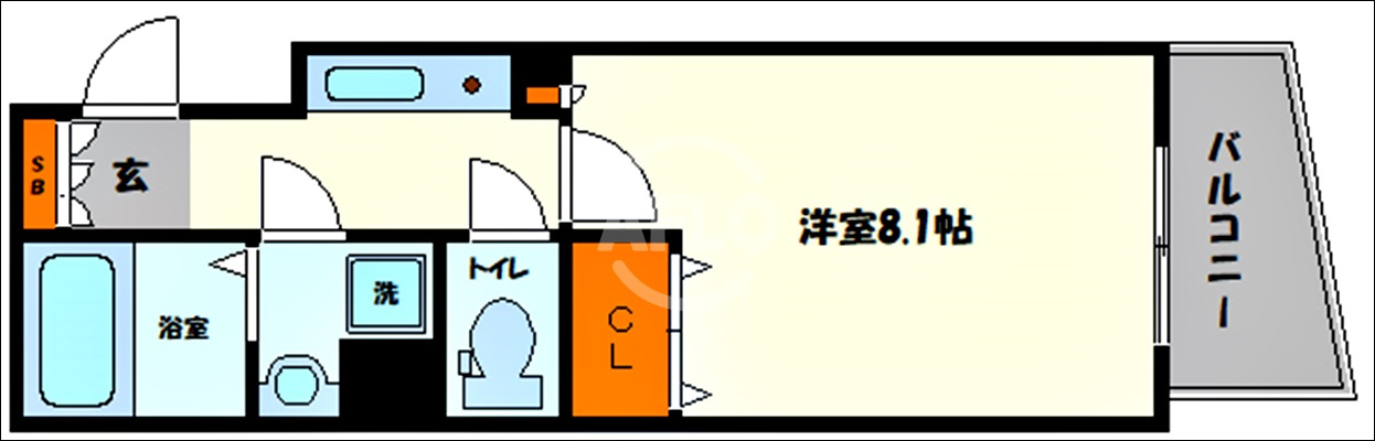 エイペックス松屋町ヴァンデュールの間取り|エイペックス松屋町ヴァンデュール　間取り