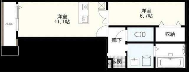 西東京市富士町４丁目の賃貸マンションの間取り