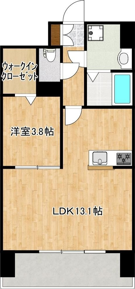 クロノス40新町IIIの間取り
