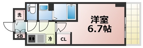 【間取り】 | IW RESIDENCE大阪CREST TAPP　仲介手数料無料