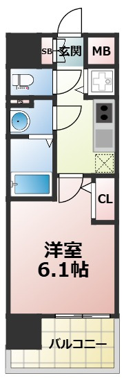CREST TAPP 大阪EASTの間取り