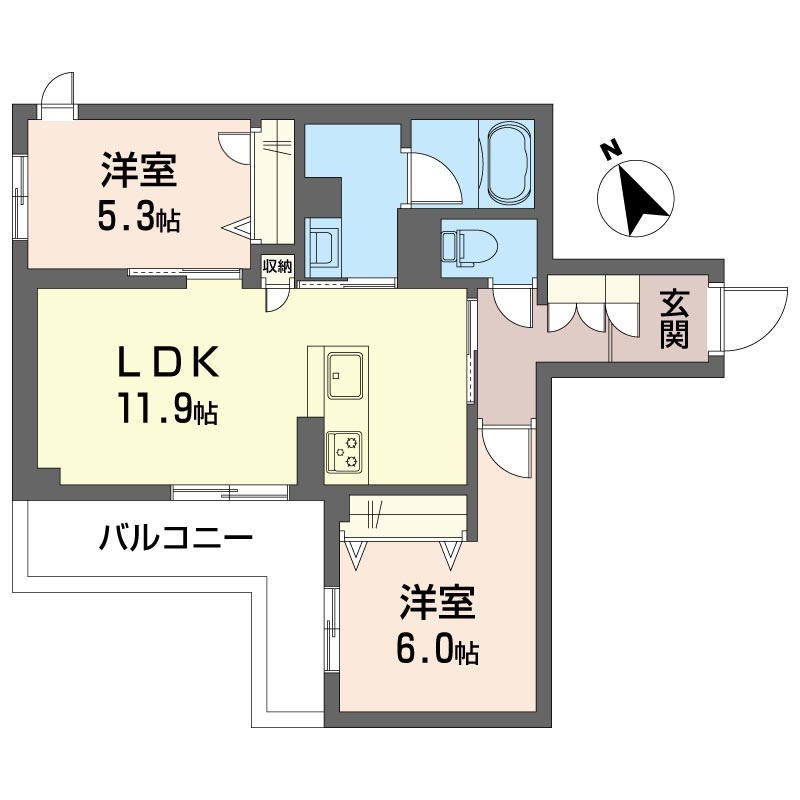リラフォート本八幡の間取り