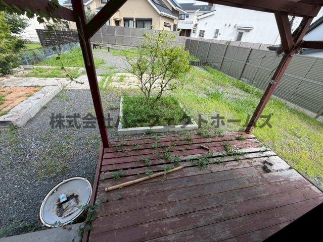 星田山手2丁目戸建　賃貸のバルコニー|広々としたバルコニーです