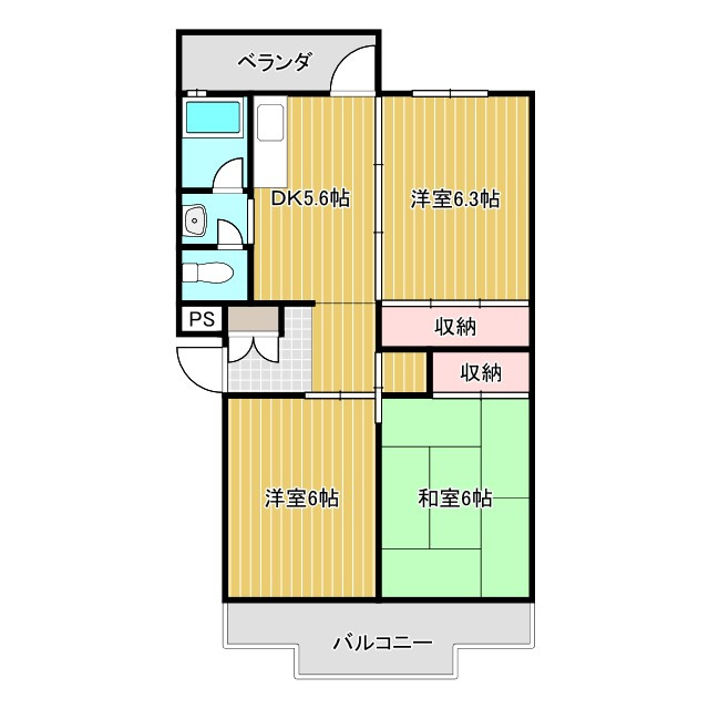 第一コーポ学苑の間取り