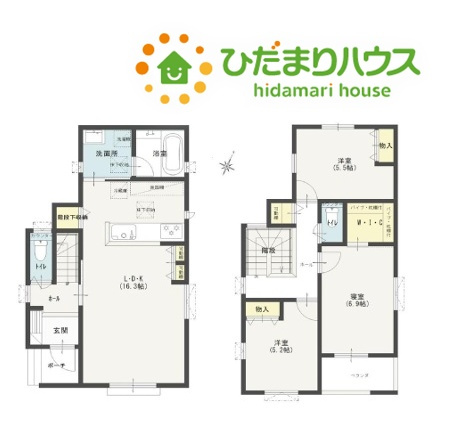 鴻巣市松原4丁目　新築一戸建て　セレクト花水木　A号棟の間取り