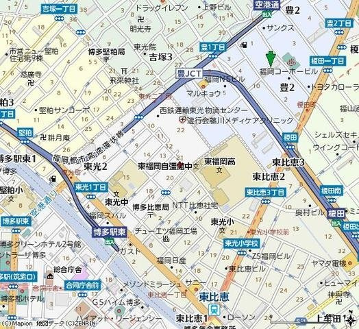 アンピール空港通りⅡの地図|地図