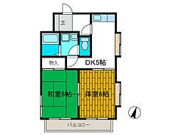 相模原市中央区矢部１丁目の賃貸マンションの間取り