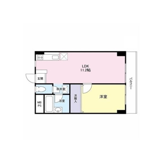 【間取り】 | 丸元マンション | 間取りです。