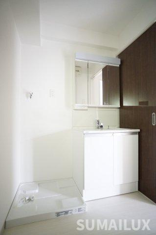熊本市中央区渡鹿３丁目の賃貸マンションの独立洗面台