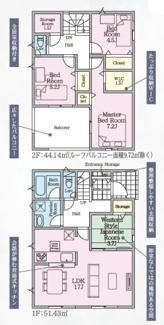 【間取り】 | 福島市北沢又第11　3号棟（Z）