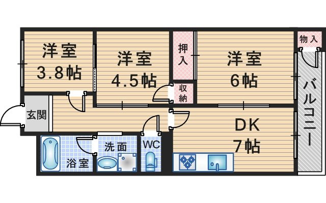 第２尾形マンションの間取り