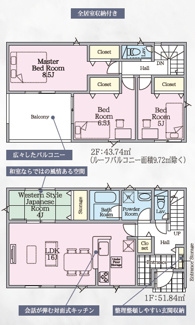 【間取り】 | 福島市北沢又第11　2号棟（Z）