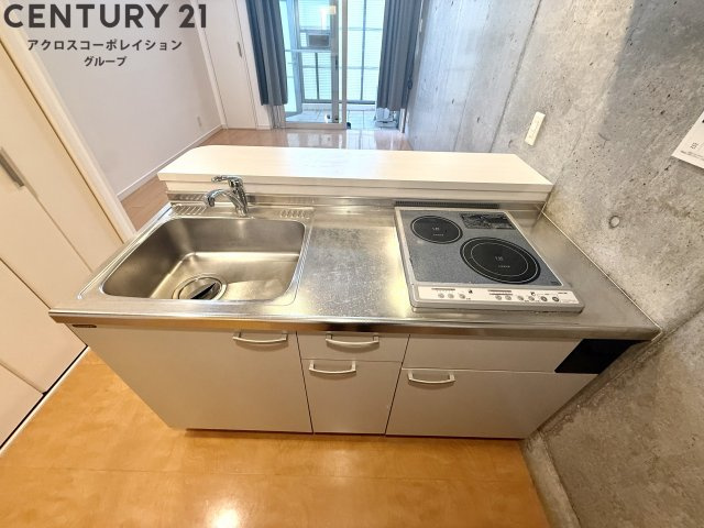 2口IHコンロ付きのカウンターキッチン☆