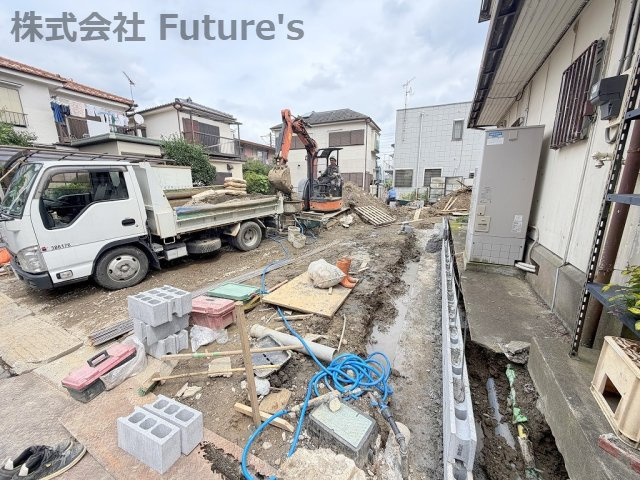 三郷市戸ケ崎　新築戸建　全1棟の外観|現地の写真になります。