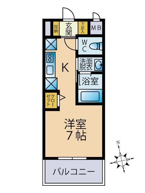 ビレッジ九大前の間取り