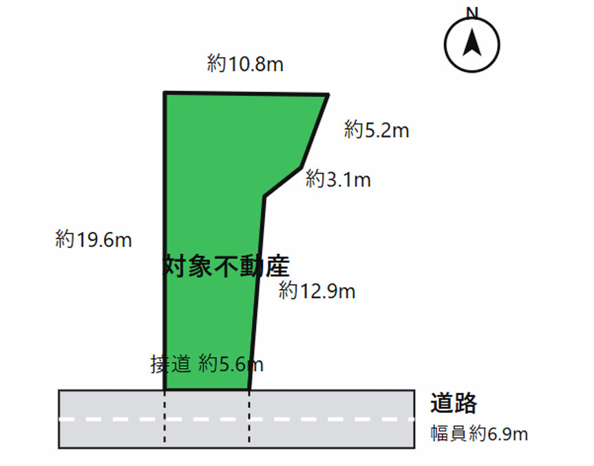 豊島区池袋本町３丁目売地の土地図