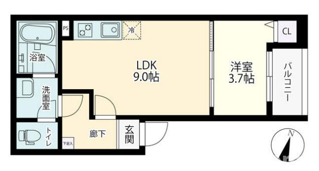 ポラリス摂津 R棟の間取り