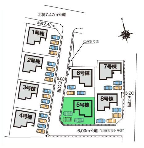 【間取り】 | フォーセール前橋市第5富士見町時沢ー⑤ | 玄関には嬉しいシューズインクローク完備！
寝室ゆったり12帖洋室！