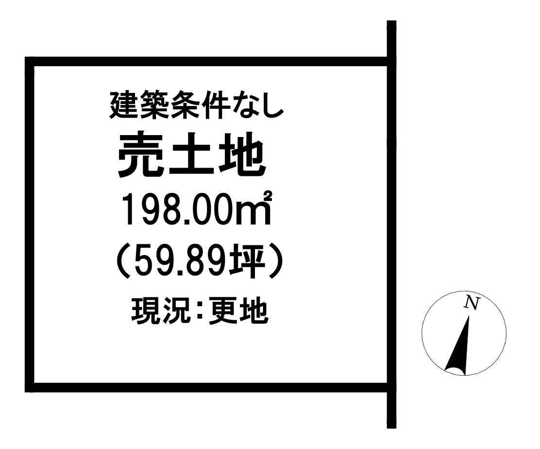 真岡市長田1669-3の土地図