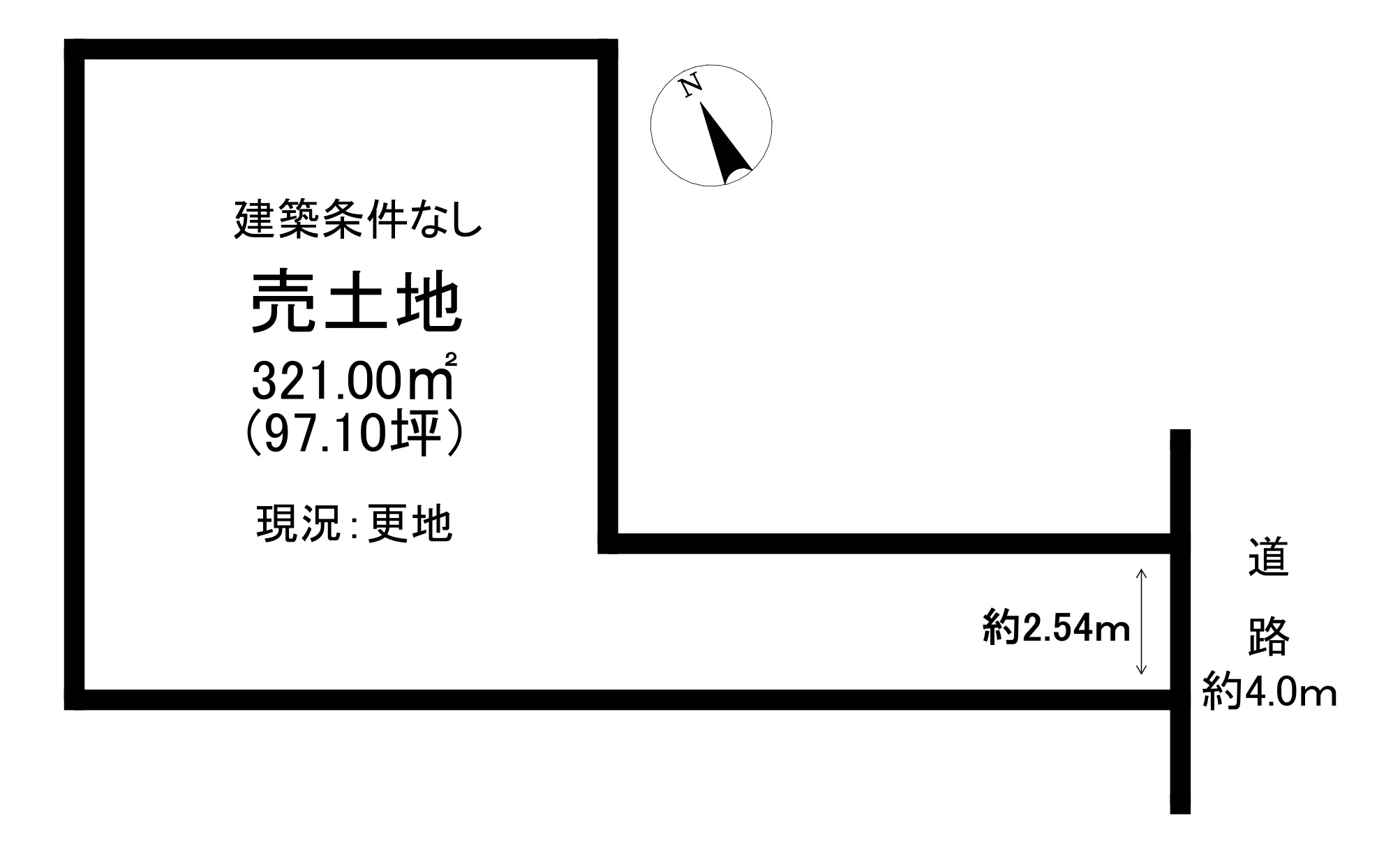 下野市石橋484-1の土地図