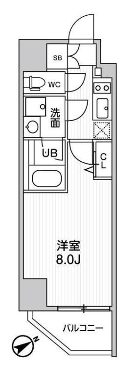グラシアプレイス本駒込の間取り