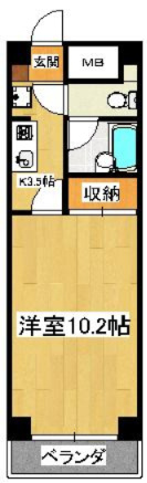エスエスハイツ市川の間取り|※反転タイプ