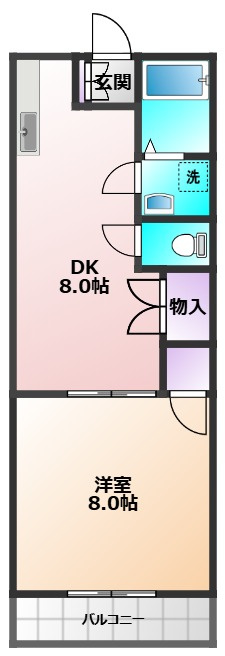 アゼル下里の間取り