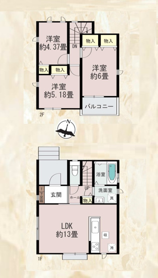 【間取り】 | 福岡市南区老司3丁目　B号棟（全2棟）【仲介手数料無料・0円】 | 平日、土日祝日もお好きな日時にご見学可能です。お気軽にお問合せ下さい。