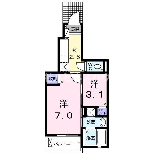 アビタシオン高柳の間取り