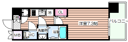 【間取り】 | レジュールアッシュ福島キューズ