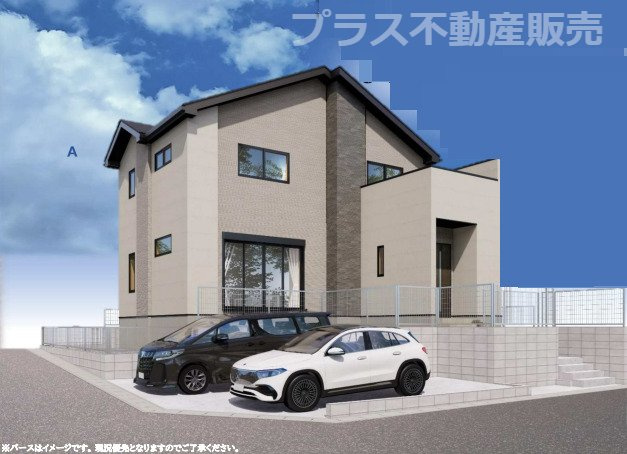 【外観】 | 福岡市南区長住7丁目3期　1号棟（全1棟）【仲介手数料無料・0円】 | 完成イメージの外観パースです。