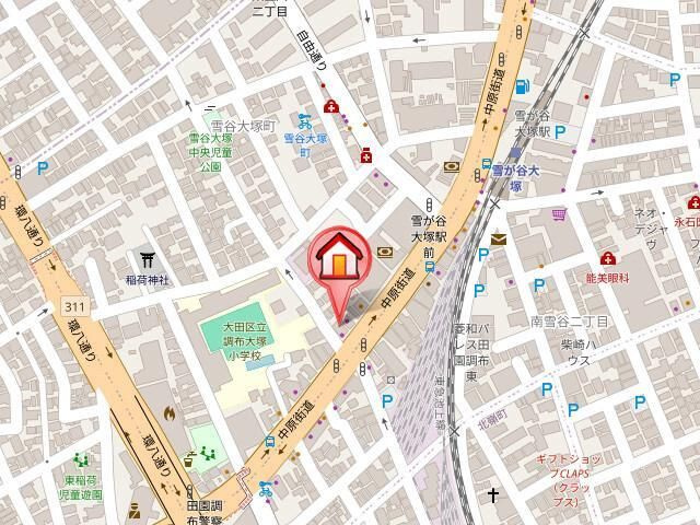 【地図】クレヴィアリグゼ雪が谷大塚 