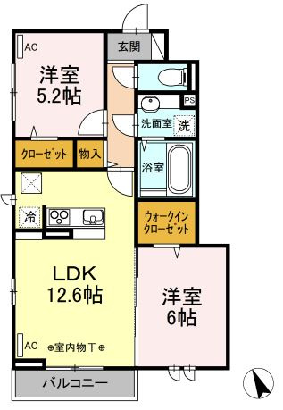 メゾン・ド・プリュネの間取り