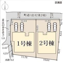 リーブルガーデン　鏡野町竹田【仲介手数料無料】の区画図