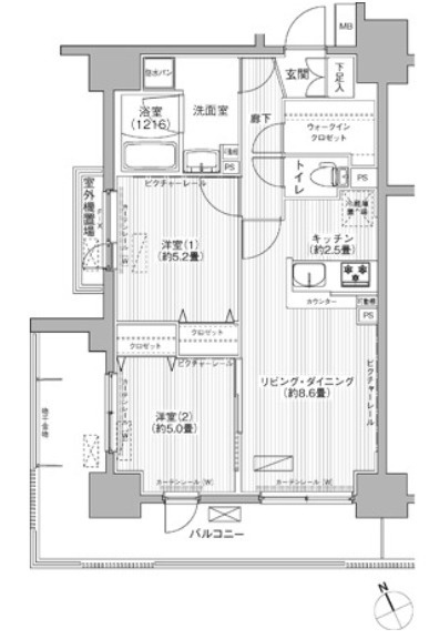 ウィステミラ西船橋の間取り
