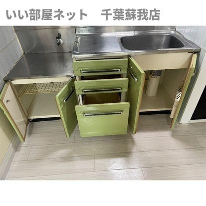 サンシティ末広のキッチン|コンパクトなキッチンで掃除もラクラク