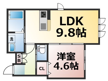 【間取り】 | シュクル今里　仲介手数料無料