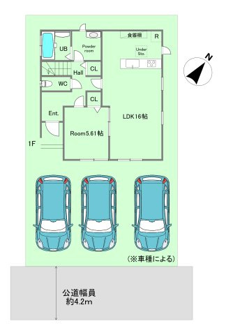 三木市志染町広野8丁目　中古戸建の区画図