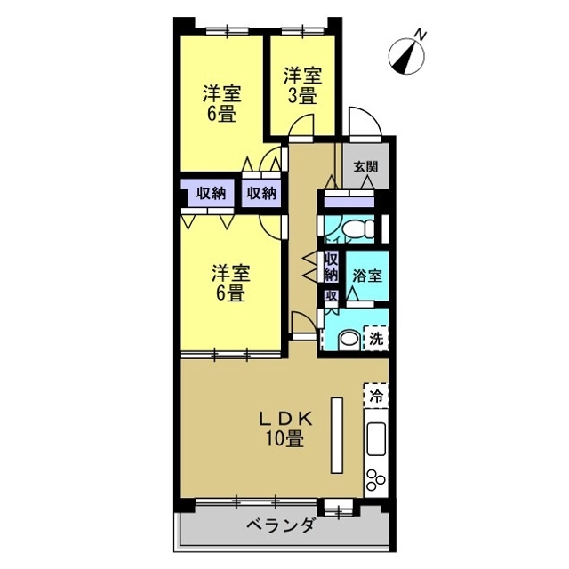 リアライズ柏Ⅱの間取り