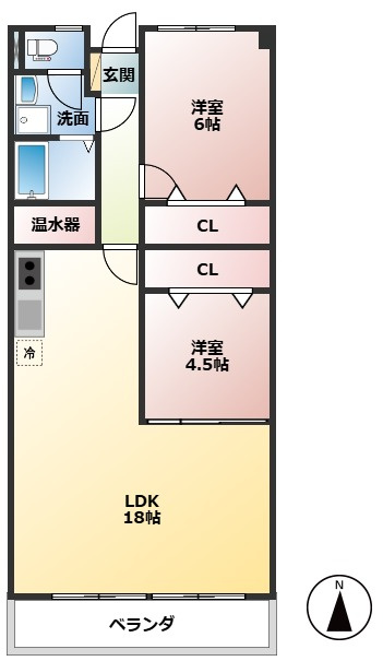 ベルセーヌ枝郷の間取り