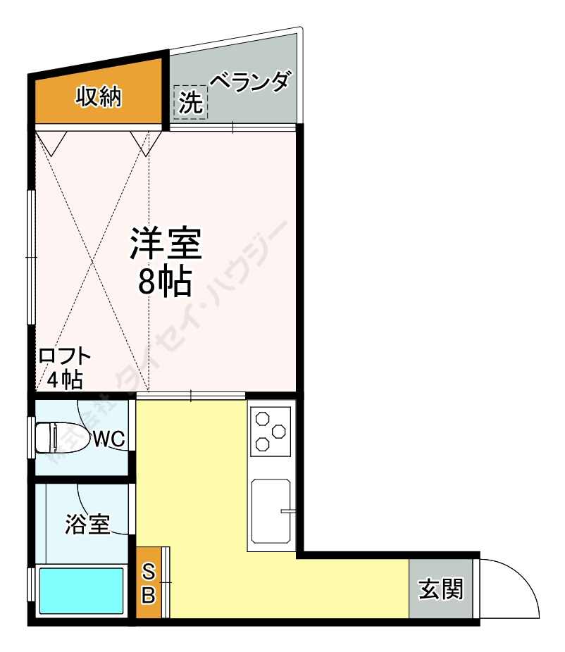 メゾネット平山の間取り