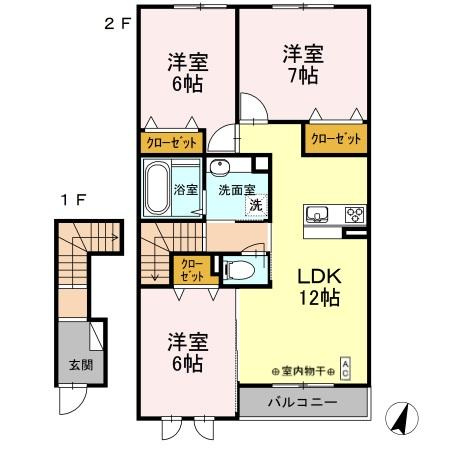Escudo 港南の間取り