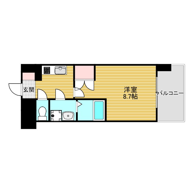 WGB江坂の間取り