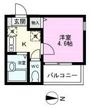 バストイレ独立設計の快適な１Ｋ