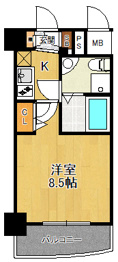 セレニテ甲子園2の間取り