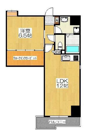 大阪市中央区内久宝寺町４丁目の賃貸マンションの間取り