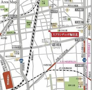 スプランディッド梅田北の地図