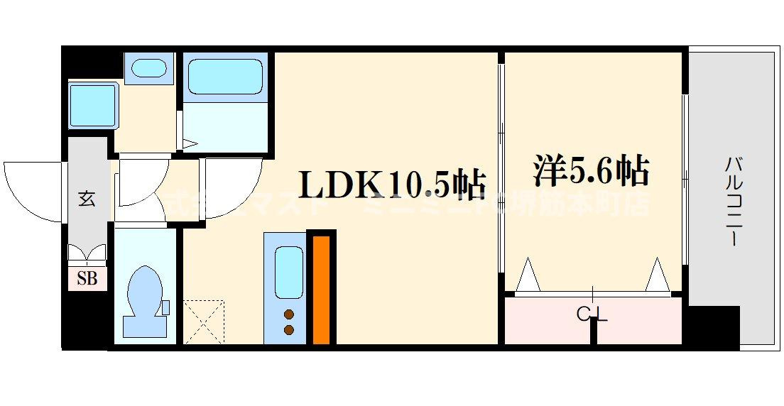 スプランディッド梅田北の間取り