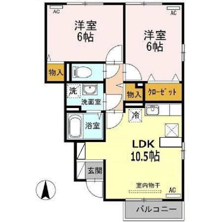 コスモ　スクエア　A棟の間取り