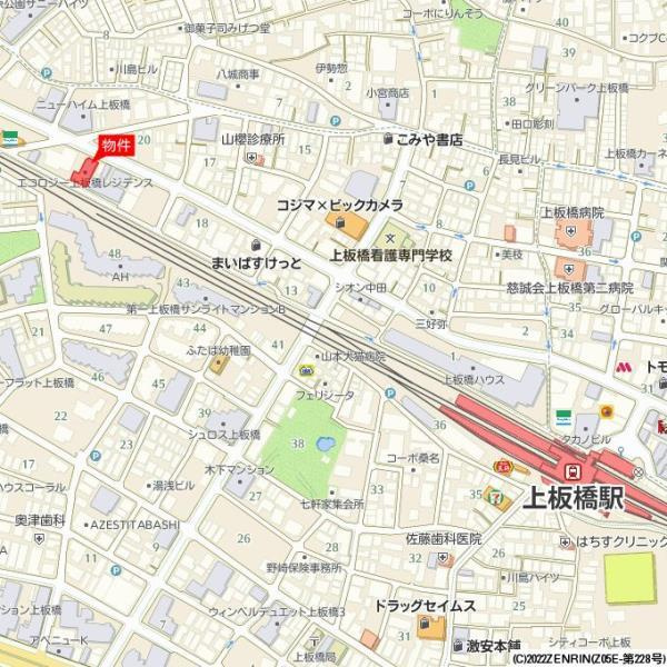 エコロジー上板橋レジデンスの地図